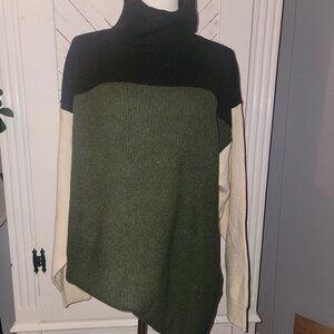 FREE PEOPLE COLOR BLOCK SWEATER SIZE SMALL